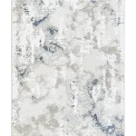 Covor living NOVA LUX 53140B Albastru / Alb
