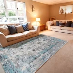 Covor living Rose 50122 Turcoaz