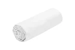 Cearșaf cu elastic Eden 180X200 cm, culoare alb, 100% bumbac OEKO TEX