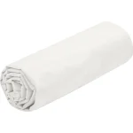 Cearșaf cu elastic Eden 180X200 cm, culoare crem, 100% bumbac OEKO TEX