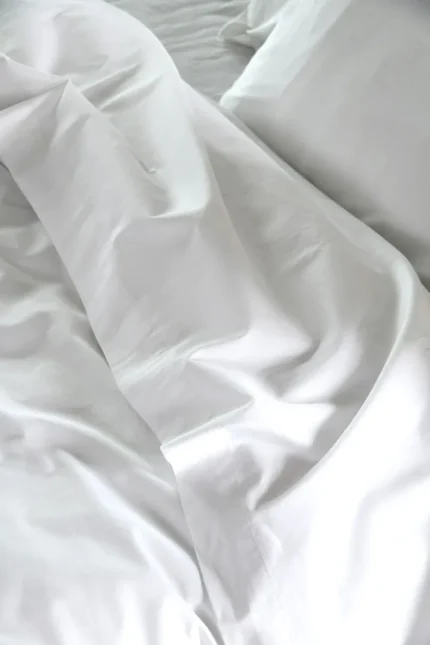 Cearșaf cu elastic Elysee 180X200 cm, culoare alb, 100% bumbac OEKO TEX - imagine 5