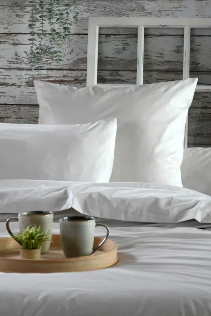 Cearșaf cu elastic Elysee 180X200 cm, culoare Gri deschis, 100% bumbac OEKO TEX - imagine 7