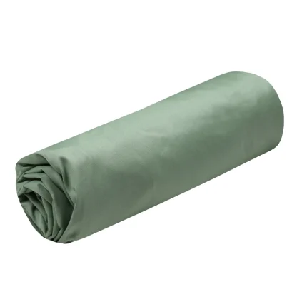Cearșaf cu elastic Elysee 180X200 cm, culoare Verde, 100% bumbac OEKO TEX