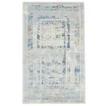 Covor Domino DS02B Gri/ Albastru - imagine 3