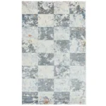 Covor Domino DS06 Gri/ Albastru - imagine 2