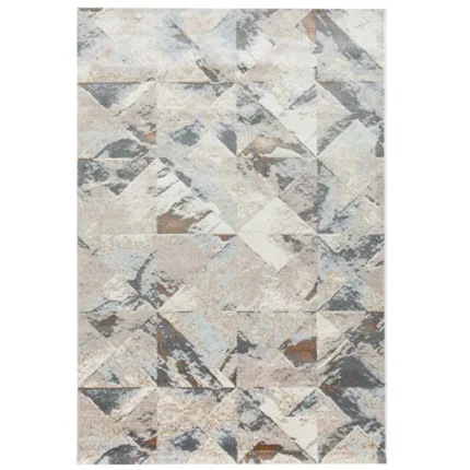 Covor Modern EFES cod: HE857 Cream/ Auriu - imagine 2