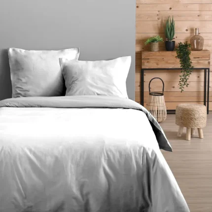 Cearsaf de pilotă Eden pat dublu 240X220 cm, culoare Alb, 100% bumbac OEKO TEX