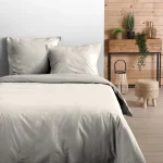 Cearsaf de pilotă Eden pat dublu King Size 260X240 cm, culoare Crem, 100% bumbac OEKO TEX
