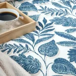 Lenjerie Calliope pat dublu, 3 piese, cearsaf pilota 240X220 cm, 2 fete de perna 63×63 cm, culoare verde petrol, 100% bumbac OEKO TEX
