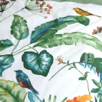 Lenjerie Arupana pat dublu, 3 piese, cearsaf pilota 240X220 cm, 2 fete de perna 63×63 cm, culoare verde, 100% bumbac OEKO TEX