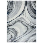Covor Modern EFES cod: HE783 Gri/ Albastru - imagine 2