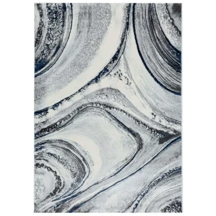 Covor Modern EFES cod: HE783 Gri/ Albastru - imagine 2