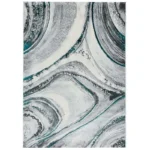 Covor Modern EFES cod: HE783 Gri/ Verde - imagine 2