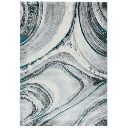Covor Modern EFES cod: HE783 Gri/ Verde - imagine 2