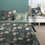 Lenjerie Alfons pat dublu, 3 piese, cearsaf pilota 240X220 cm, 2 fete de perna 63×63 cm, culoare multicolor, 100% bumbac OEKO TEX