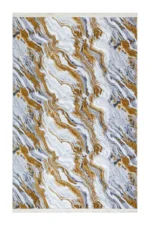 Covor cauciucat LUXENA 03279B Gri / Auriu