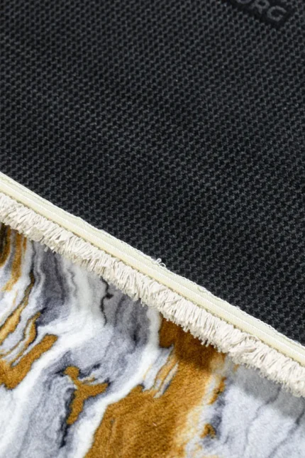 Covor cauciucat LUXENA 03279B Gri / Auriu - imagine 5