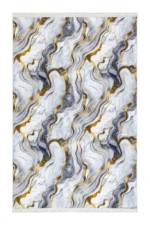 Covor cauciucat LUXENA 04124A Gri / Auriu