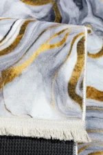 Covor cauciucat LUXENA 04124A Gri / Auriu - imagine 2