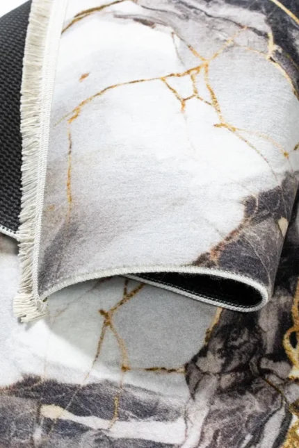 Covor cauciucat LUXENA 04139A Bej / Auriu - imagine 6