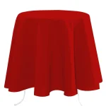 Față de masă Nelson 180 Cm Diametru, culoare roșu, 100% poliester