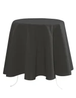 Față de masă Nelson 180 Cm Diametru, culoare antracit, 100% poliester