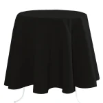 Față de masă Nelson 180 Cm Diametru, culoare negru, 100% poliester