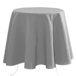 Față de masă Nelson 180 Cm Diametru, culoare gri, 100% poliester