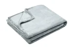 Pătură Doudou 130X160 cm, culoare Gri perlă, 100% poliester - imagine 2