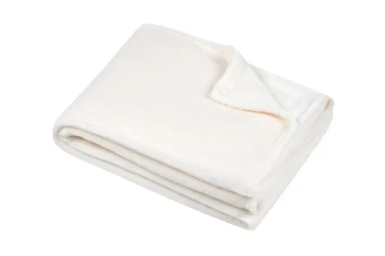 Pătură Stanford 130X160 cm, culoare Crem, 100% poliester - imagine 3