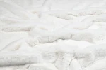 Pătură Bostan 130X160 cm, culoare Crem, 100% poliester - imagine 2