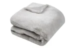 Pătură Bostan 130X160 cm, culoare Natural, 100% poliester - imagine 3