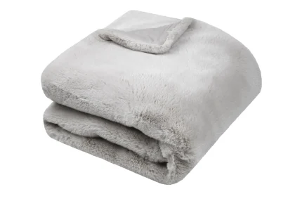 Pătură Bostan 130X160 cm, culoare Natural, 100% poliester - imagine 3