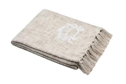 Pătură Dunes 125x150 cm, culoare Natural, 55% bumbac, 45% poliester - imagine 3