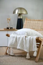 Pătură Balma 125x150 cm, culoare In, 90% bumbac, 10% lurex
