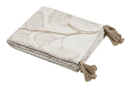Pătură Nova 125X150 cm, culoare Crem, 55% bumbac, 45% poliester - imagine 2