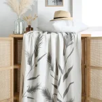 Pătură Pampa 125X150 cm, culoare Crem, 55% bumbac, 45% poliester