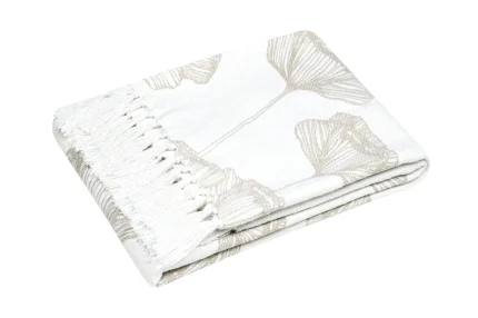 Pătură Oriana 125x150 cm, culoare Natural, 55% bumbac, 45% poliester - imagine 2