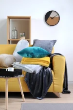 Pătură Doudou 180X220 cm, culoare Alb, 100% poliester