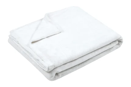 Pătură Doudou 130X160 cm, culoare Alb, 100% poliester - imagine 2