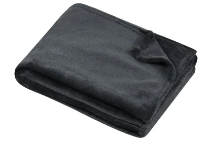 Pătură Stanford 180X220 cm, culoare Antracit, 100% poliester - imagine 3