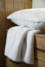 Pătură Bostan 180X220 cm, culoare Crem, 100% poliester