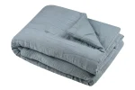 Pătură Coline 180X220 cm, culoare Bleu, 100% bumbac - imagine 2