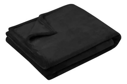 Pătură Doudou 220X240 cm, culoare Negru, 100% poliester - imagine 2
