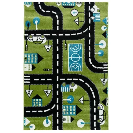 Covor pentru copii Polyanna cod: G5790 Negru/ Verde - imagine 2
