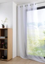 Perdea Monna 135X260 cm, culoare alb, 100% poliester - imagine 2