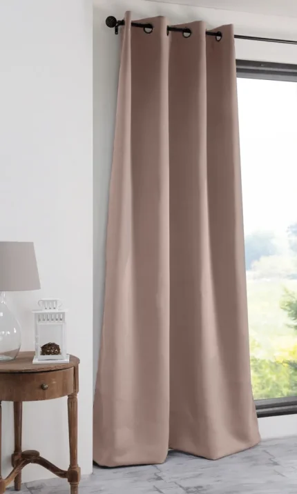Draperie Notte 135X250 cm, culoare pudră, 100% poliester - imagine 2
