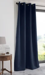 Draperie Notte 135X250 cm, culoare albastru, 100% poliester