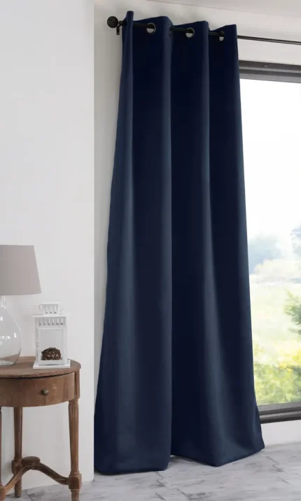 Draperie Notte 135X250 cm, culoare albastru, 100% poliester