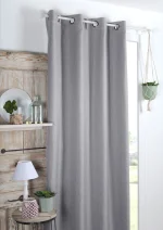 Draperie Copenhague Gri 140X260 cm, culoare perlă, 100% poliester - imagine 2
